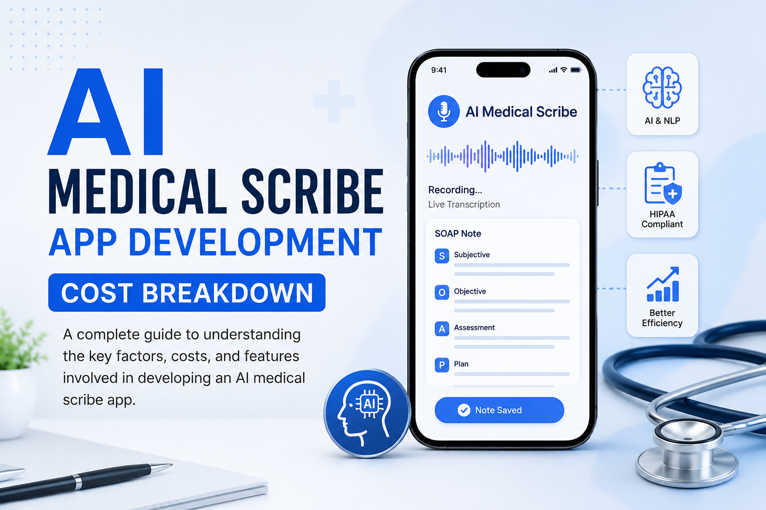 AI Medical Scribe App Development Cost Breakdown – Data Science Society